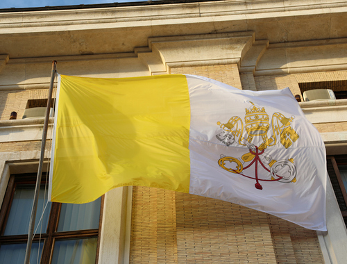Fahne des Vaticans